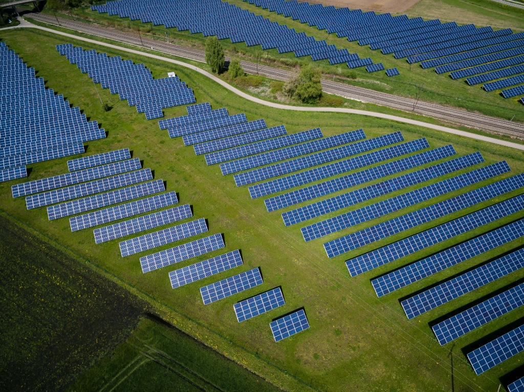 Aerial Solar Farm Field Survey