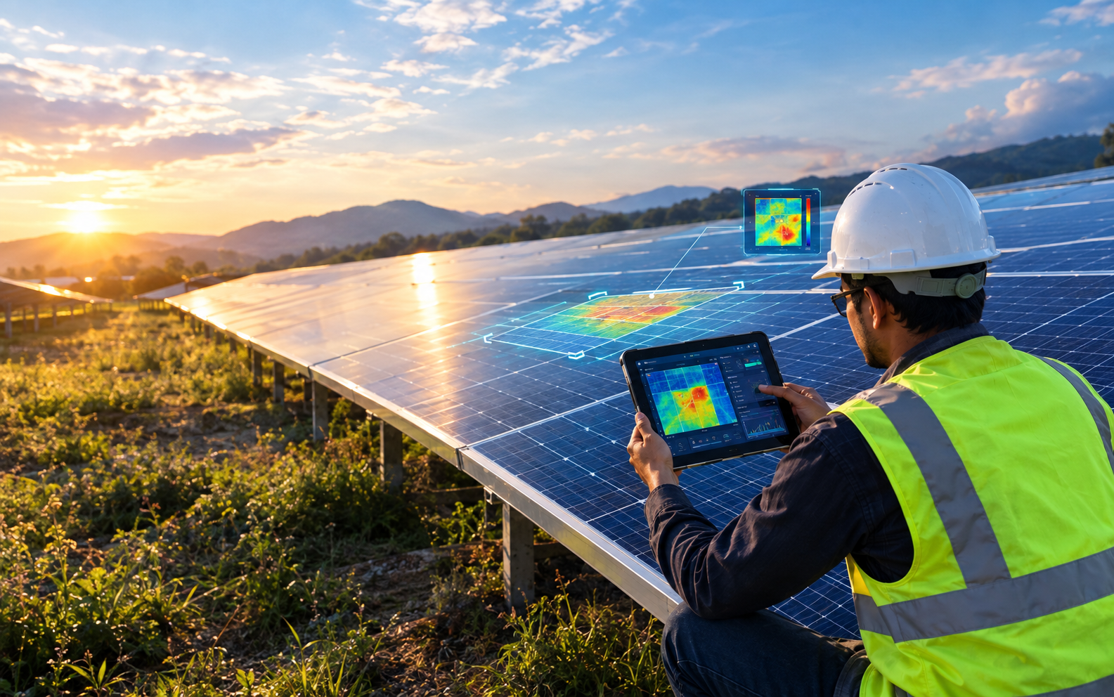 Technical Due Diligence Engineer with Field Tablet